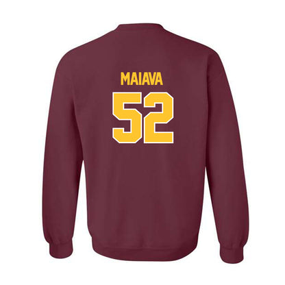 Central Michigan - NCAA Football : Dom Maiava - Classic Shersey Crewneck Sweatshirt-1