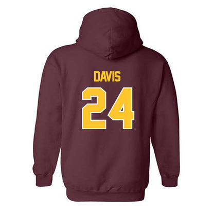 Central Michigan - NCAA Women's Basketball : Indya Davis - Classic Shersey Hooded Sweatshirt-1