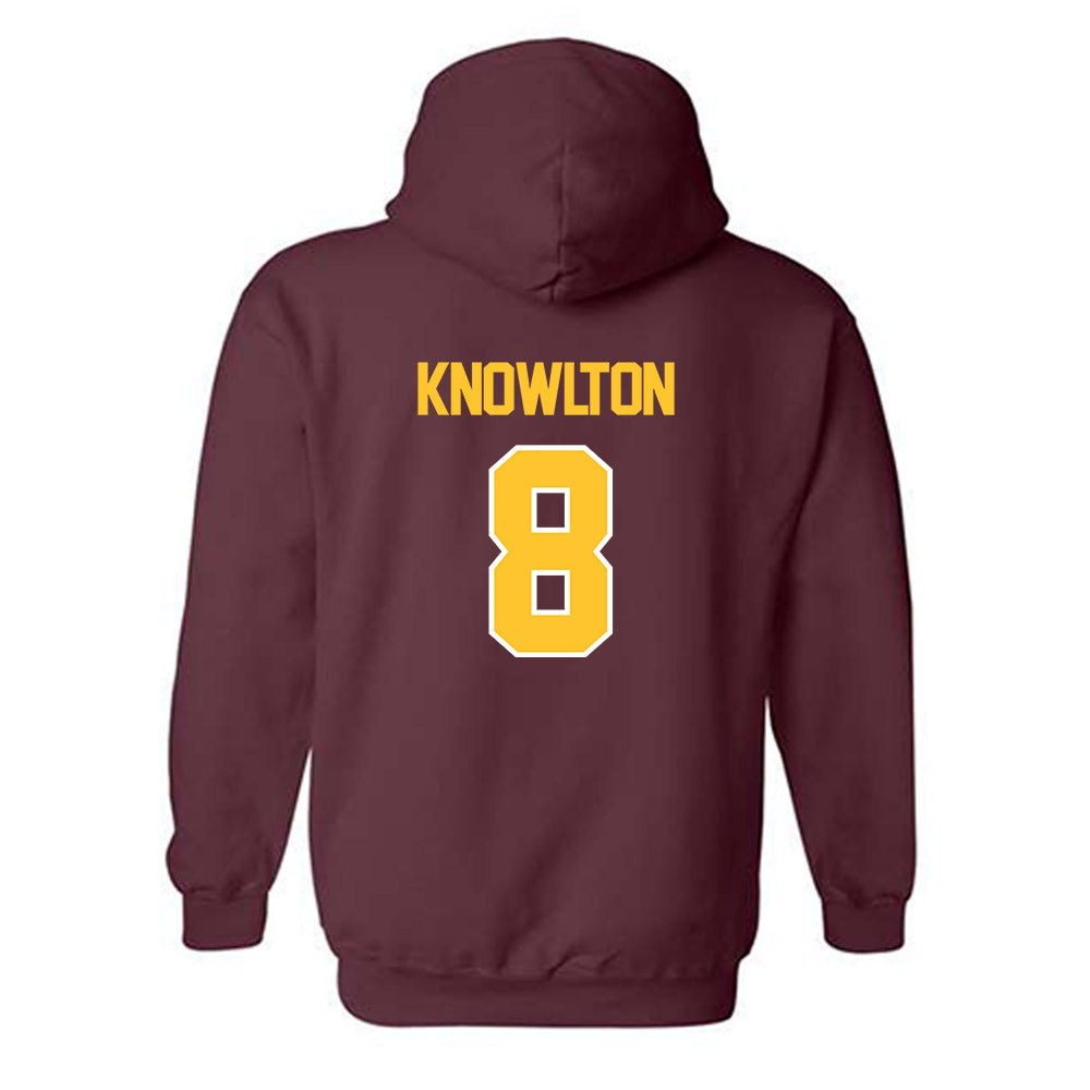 Central Michigan - NCAA Baseball : Zach Knowlton - Classic Shersey Hooded Sweatshirt-1