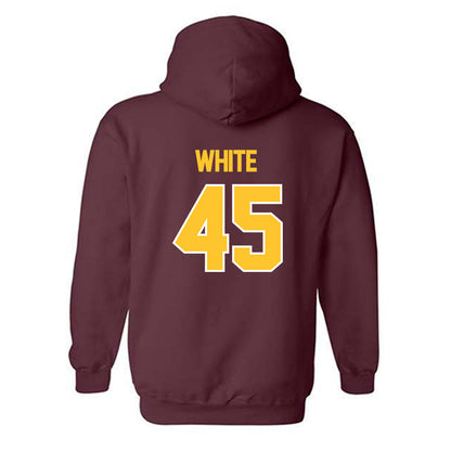 Central Michigan - NCAA Football : Xavier White - Classic Shersey Hooded Sweatshirt-1