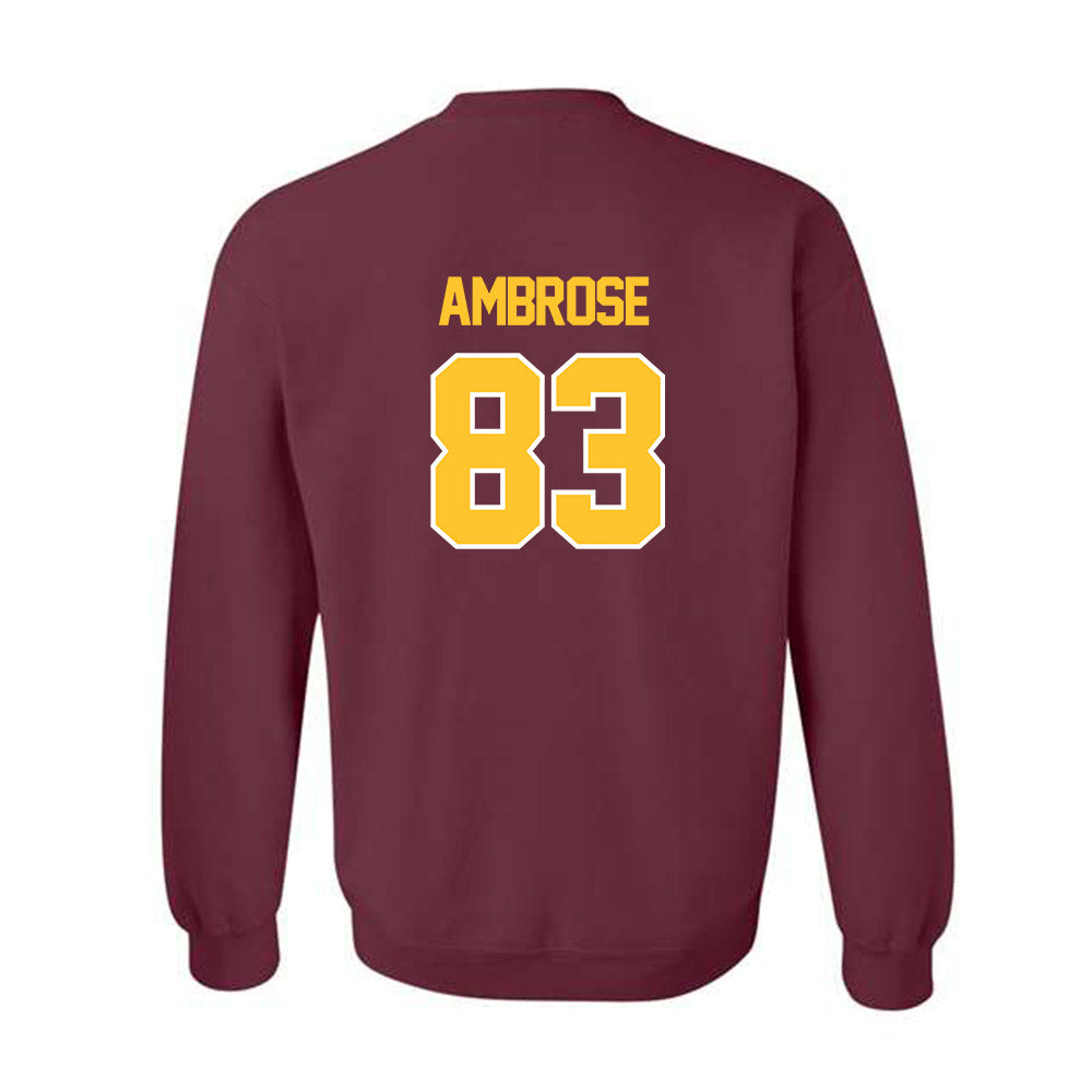 Central Michigan - NCAA Football : Travis Ambrose - Classic Shersey Crewneck Sweatshirt-1