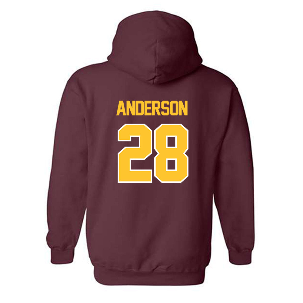 Central Michigan - NCAA Football : Nolan Anderson - Classic Shersey Hooded Sweatshirt-1