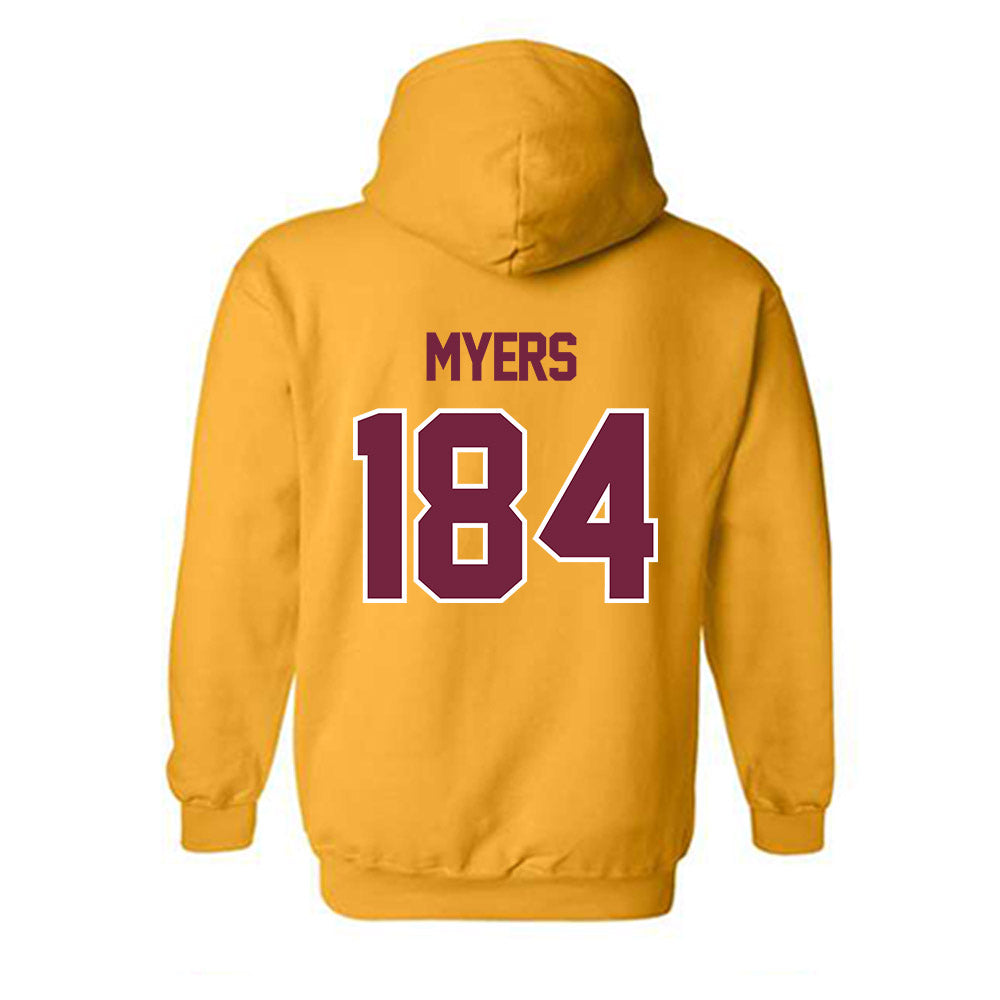 Central Michigan - NCAA Wrestling : Trey Myers - Classic Shersey Hooded Sweatshirt-1