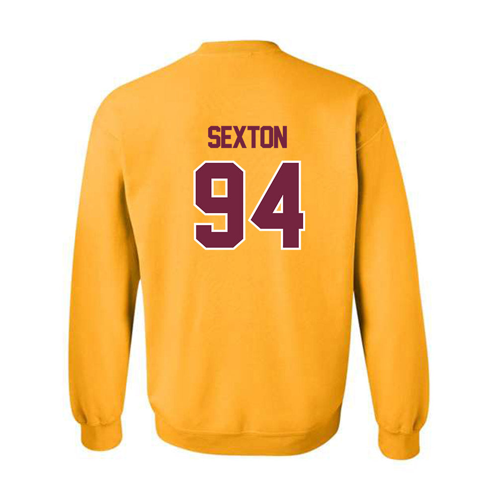 Central Michigan - NCAA Football : Matt Sexton - Classic Shersey Crewneck Sweatshirt-1
