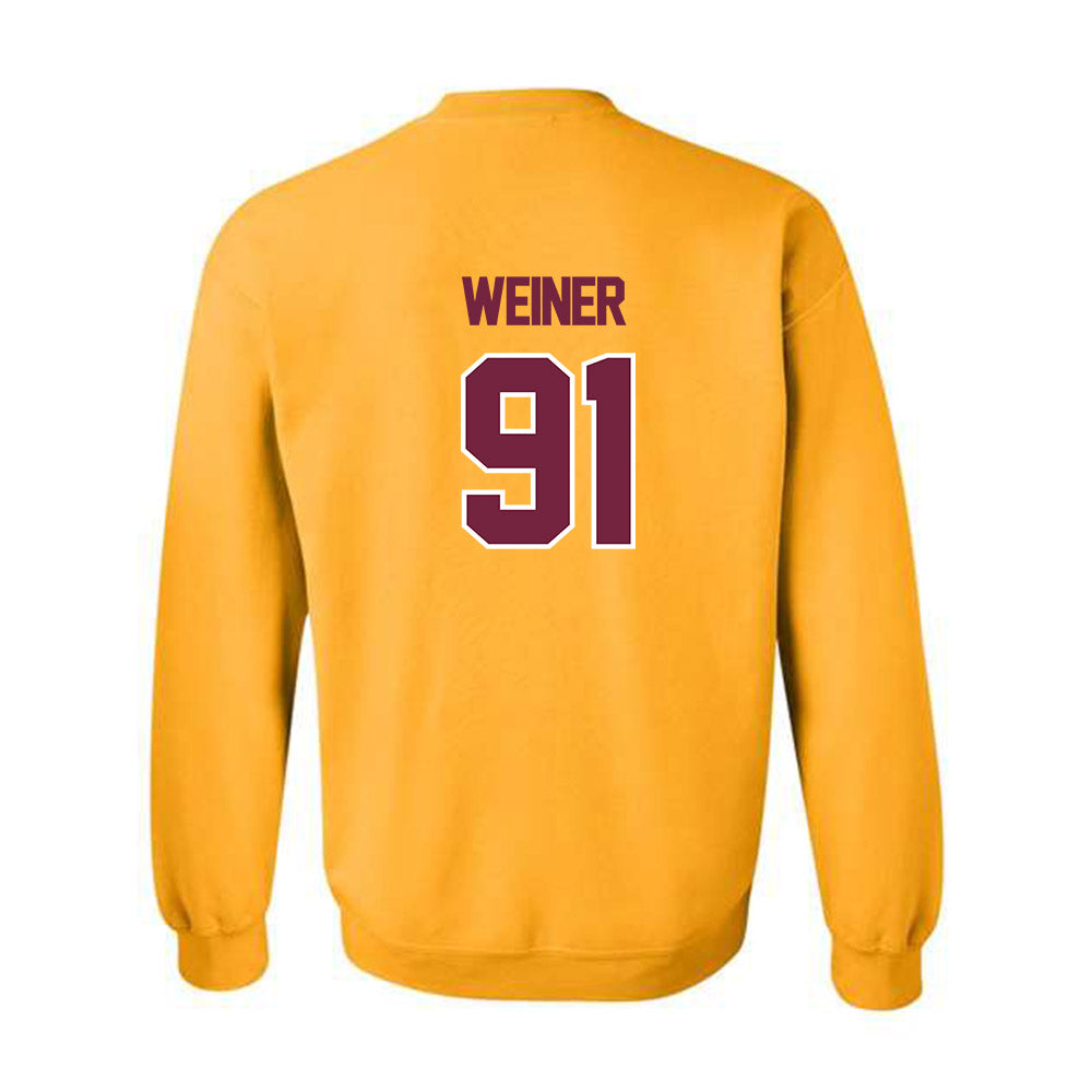 Central Michigan - NCAA Football : Aaron Weiner - Classic Shersey Crewneck Sweatshirt-1