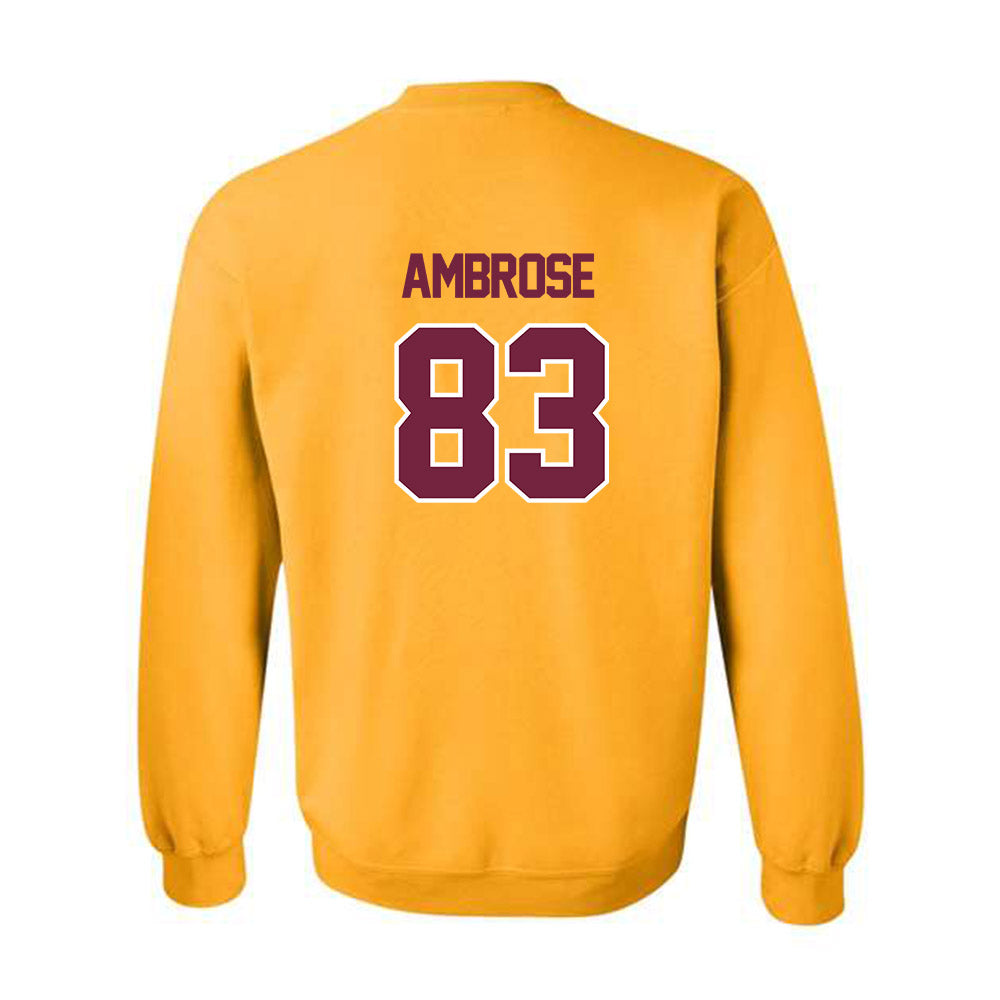 Central Michigan - NCAA Football : Travis Ambrose - Classic Shersey Crewneck Sweatshirt-1