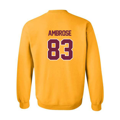 Central Michigan - NCAA Football : Travis Ambrose - Classic Shersey Crewneck Sweatshirt-1