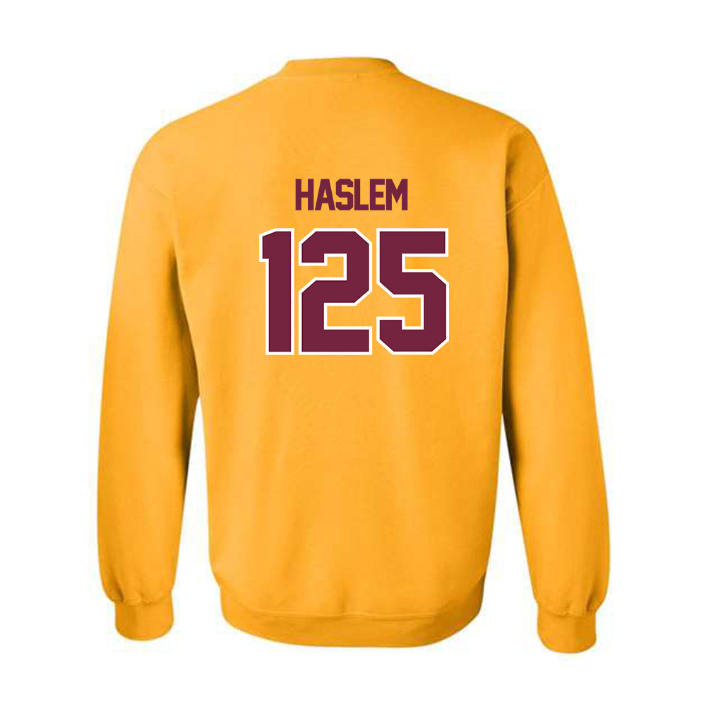 Central Michigan - NCAA Wrestling : Cristian Haslem - Classic Shersey Crewneck Sweatshirt-1