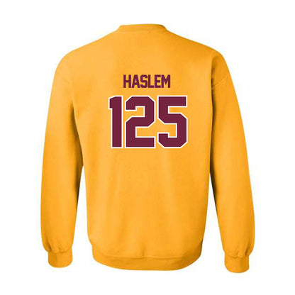 Central Michigan - NCAA Wrestling : Cristian Haslem - Classic Shersey Crewneck Sweatshirt-1