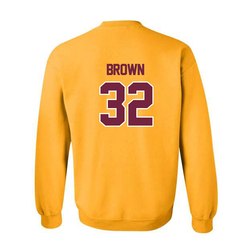 Central Michigan - NCAA Football : Donovan Brown - Classic Shersey Crewneck Sweatshirt-1
