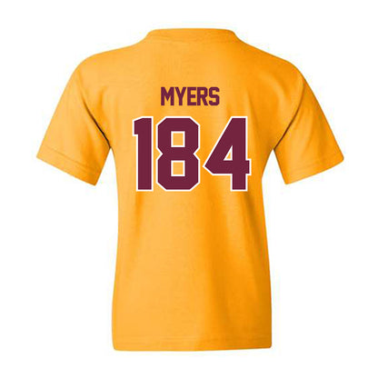 Central Michigan - NCAA Wrestling : Trey Myers - Classic Shersey Youth T-Shirt-1
