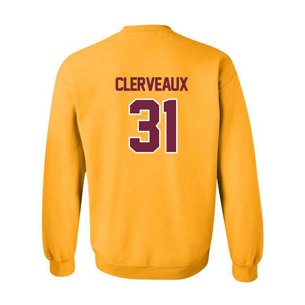 Central Michigan - NCAA Football : Jayden Clerveaux - Classic Shersey Crewneck Sweatshirt-1