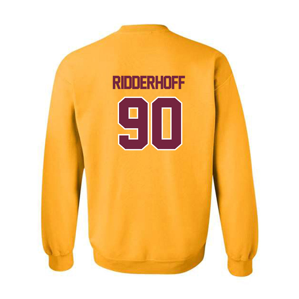 Central Michigan - NCAA Football : Connor Ridderhoff - Classic Shersey Crewneck Sweatshirt-1