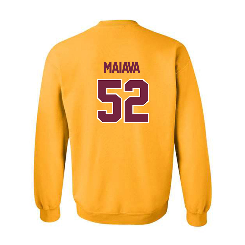 Central Michigan - NCAA Football : Dom Maiava - Classic Shersey Crewneck Sweatshirt-1