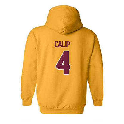 Central Michigan - NCAA Football : Jakivion Calip - Classic Shersey Hooded Sweatshirt-1