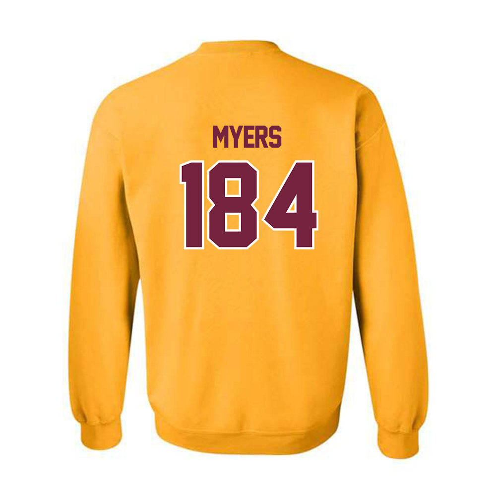 Central Michigan - NCAA Wrestling : Trey Myers - Classic Shersey Crewneck Sweatshirt-1