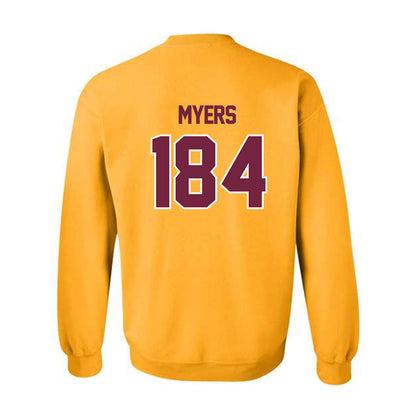 Central Michigan - NCAA Wrestling : Trey Myers - Classic Shersey Crewneck Sweatshirt-1