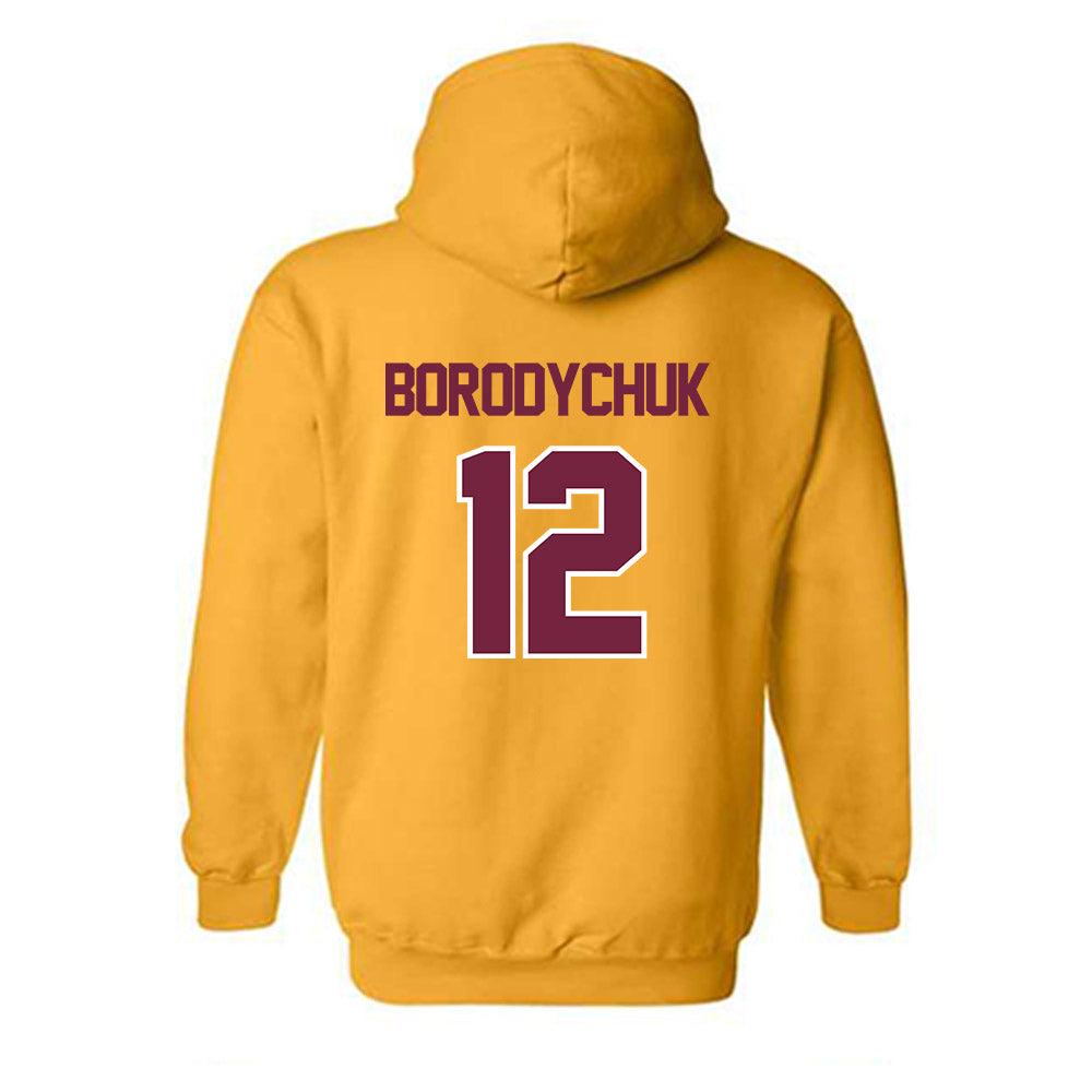 Central Michigan - NCAA Football : Logan Borodychuk - Classic Shersey Hooded Sweatshirt-1