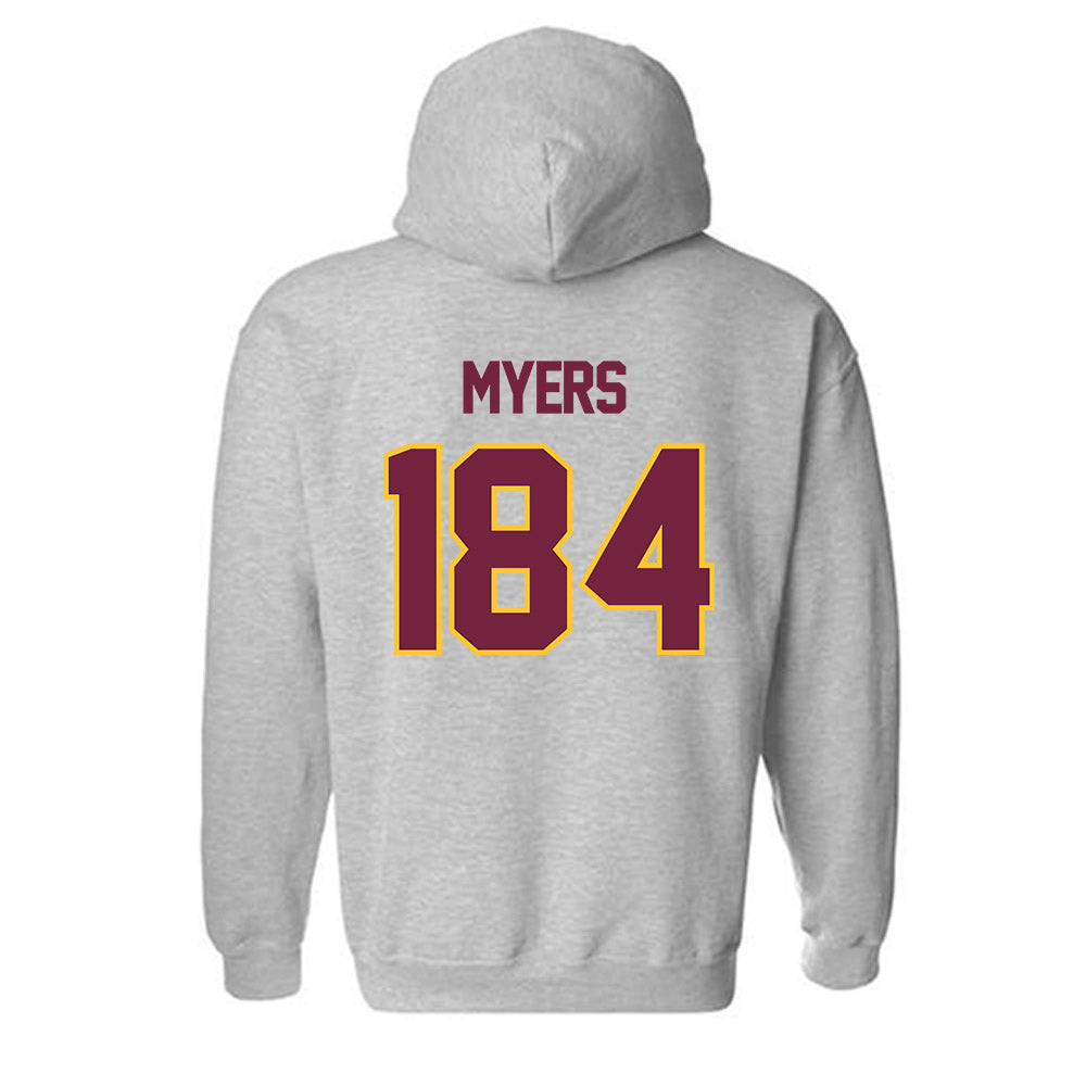 Central Michigan - NCAA Wrestling : Trey Myers - Classic Shersey Hooded Sweatshirt-1