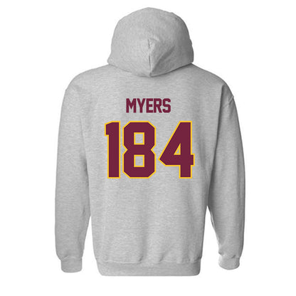 Central Michigan - NCAA Wrestling : Trey Myers - Classic Shersey Hooded Sweatshirt-1