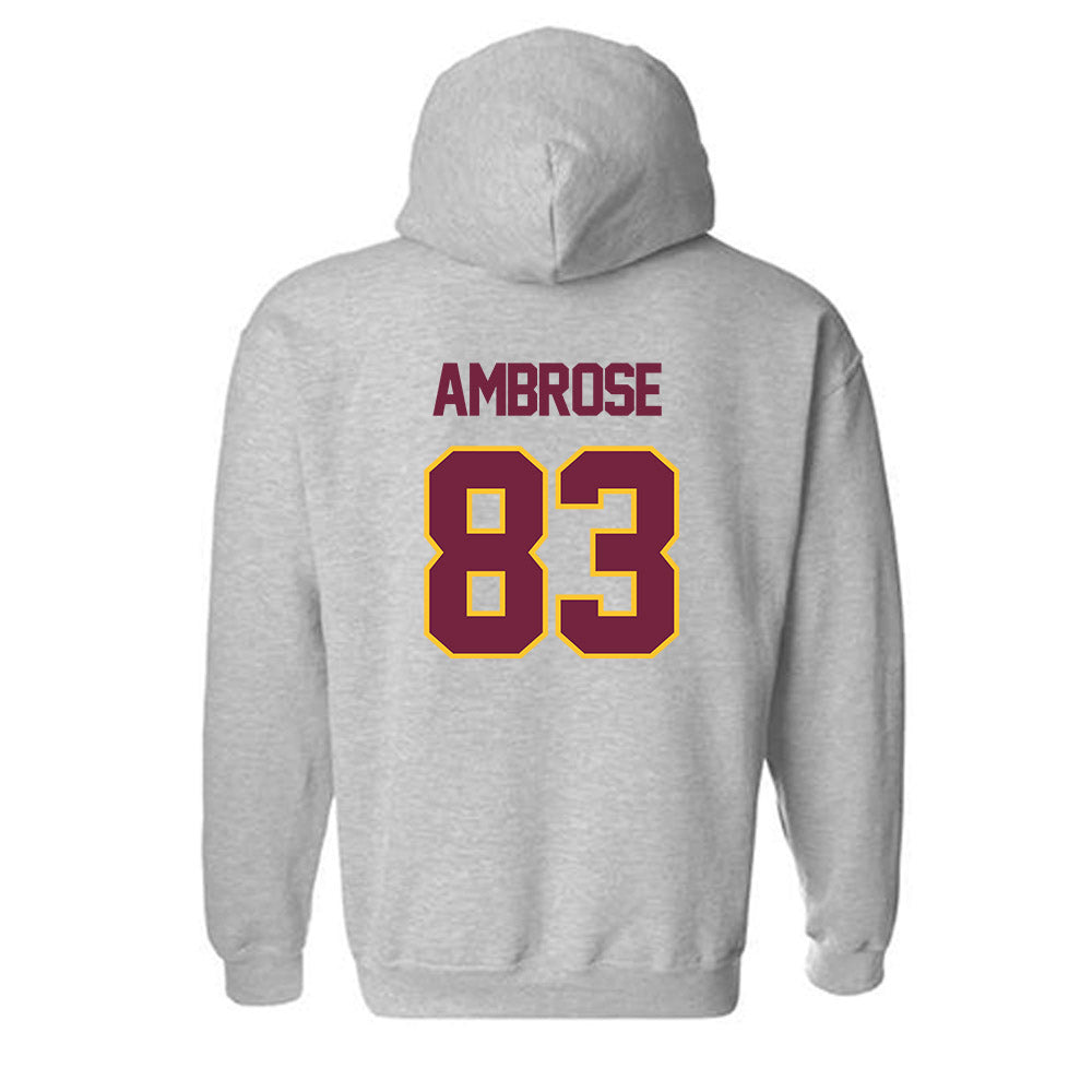 Central Michigan - NCAA Football : Travis Ambrose - Classic Shersey Hooded Sweatshirt-1