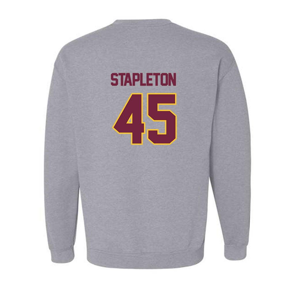 Central Michigan - NCAA Football : Jordan Stapleton - Classic Shersey Crewneck Sweatshirt-1