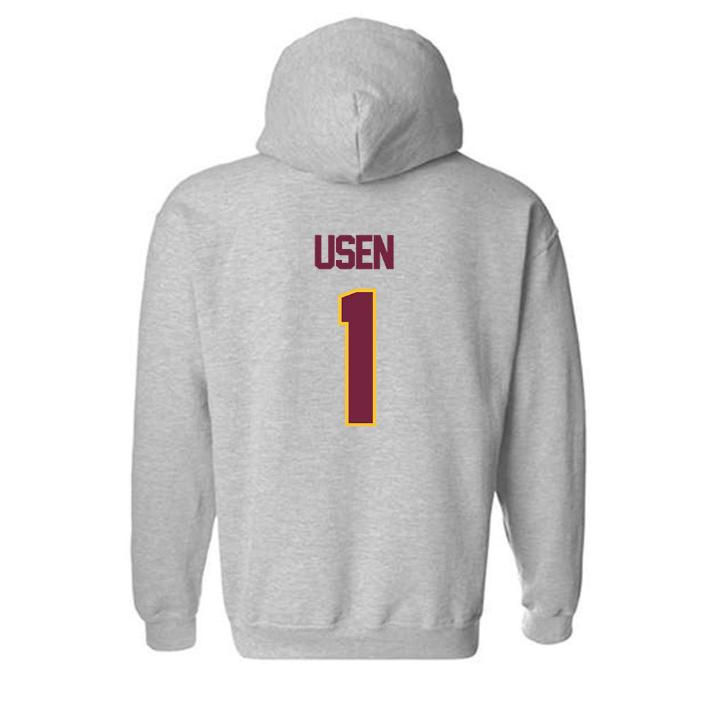 Central Michigan - NCAA Men's Basketball : Nsikan Usen - Classic Shersey Hooded Sweatshirt-1