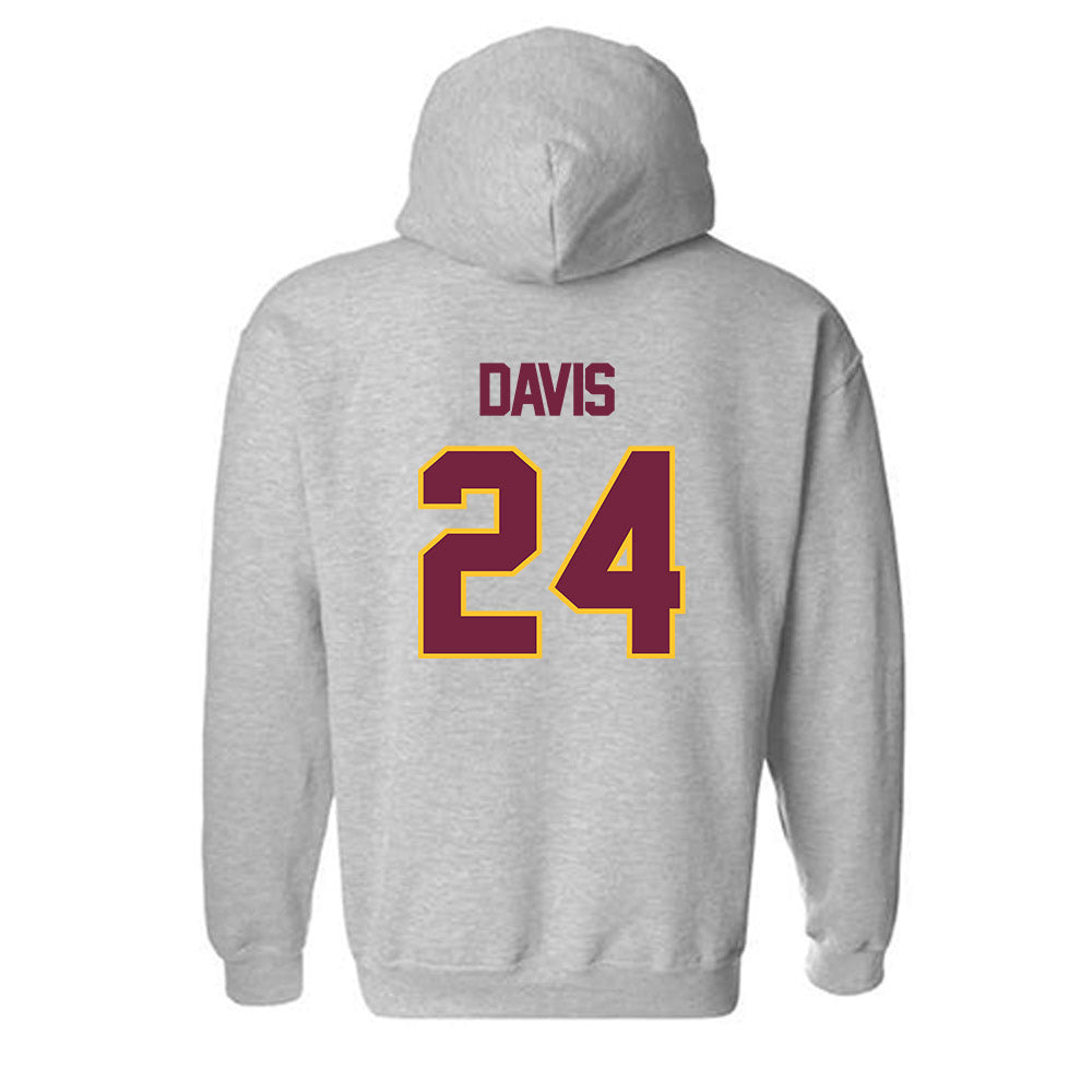 Central Michigan - NCAA Women's Basketball : Indya Davis - Classic Shersey Hooded Sweatshirt-1