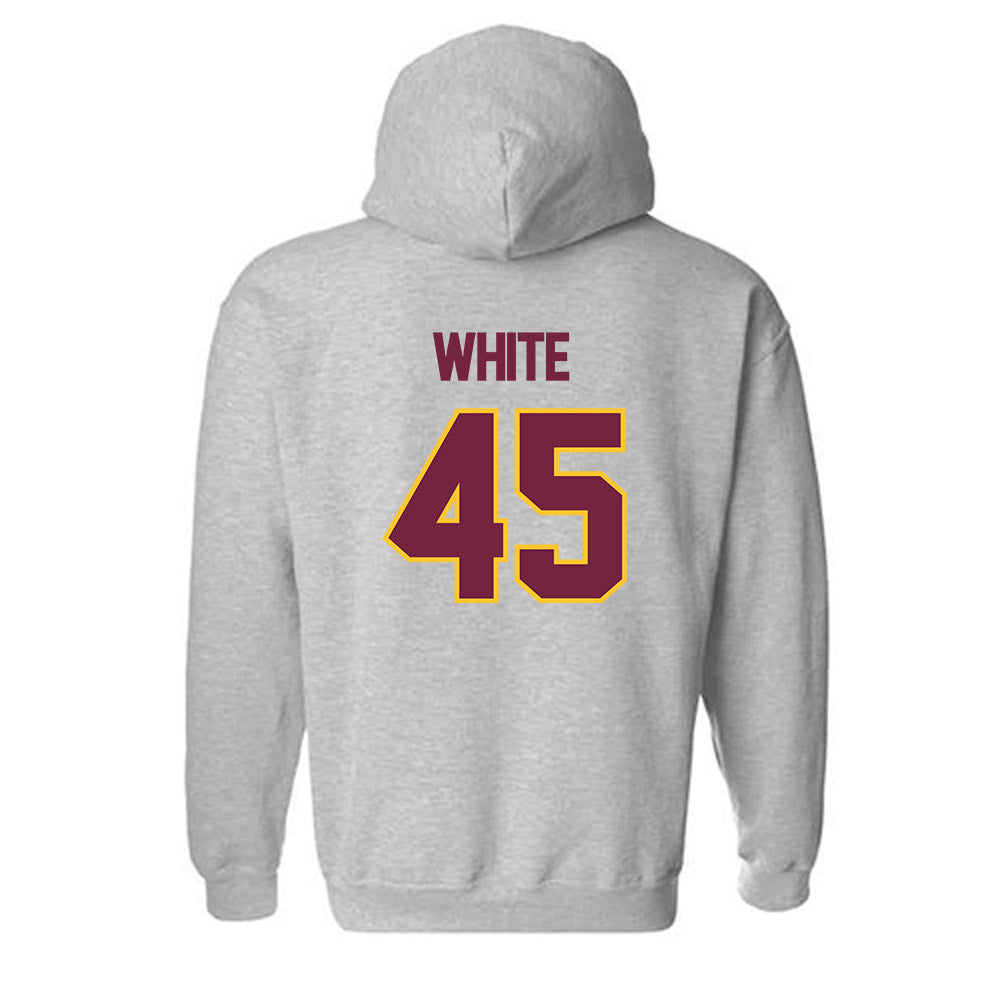 Central Michigan - NCAA Football : Xavier White - Classic Shersey Hooded Sweatshirt-1