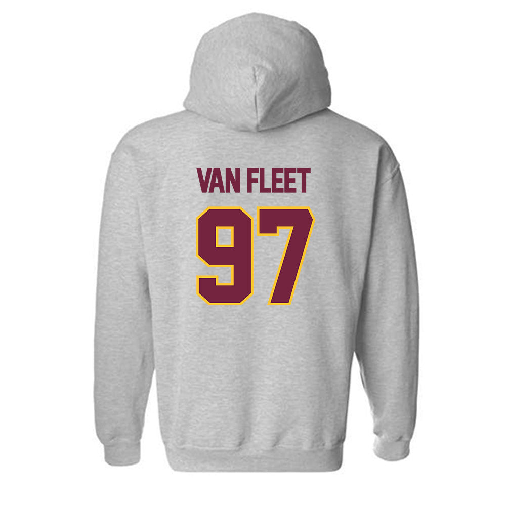 Central Michigan - NCAA Football : Maxwell Van Fleet - Classic Shersey Hooded Sweatshirt-1