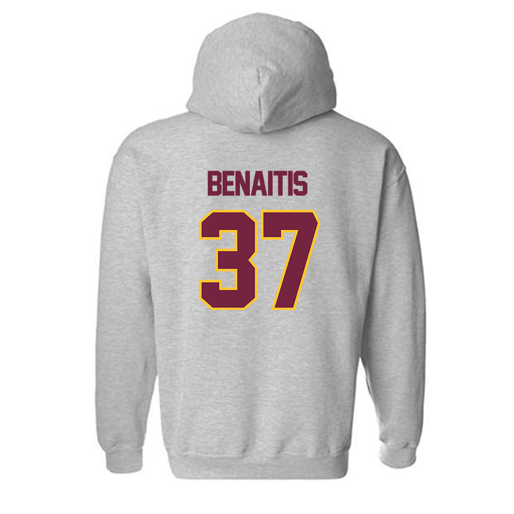 Central Michigan - NCAA Football : Colton Benaitis - Classic Shersey Hooded Sweatshirt-1