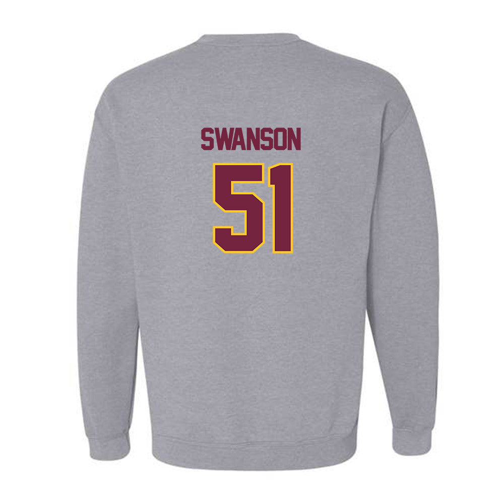 Central Michigan - NCAA Football : Landon Swanson - Classic Shersey Crewneck Sweatshirt-1