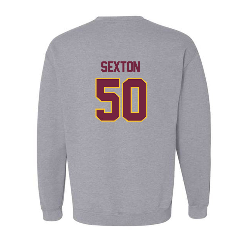 Central Michigan - NCAA Football : Matt Sexton - Classic Shersey Crewneck Sweatshirt-1