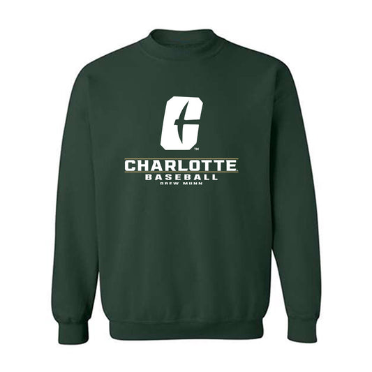 UNC Charlotte - NCAA Baseball : Drew Munn - Classic Fashion Shersey Crewneck Sweatshirt-0