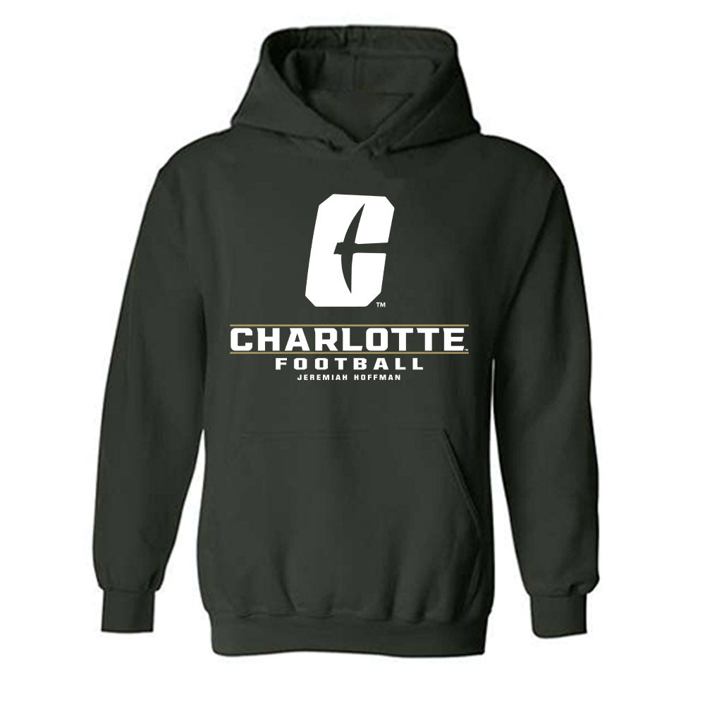 UNC Charlotte - NCAA Football : Jeremiah Hoffman - Classic Fashion Shersey Hooded Sweatshirt-0
