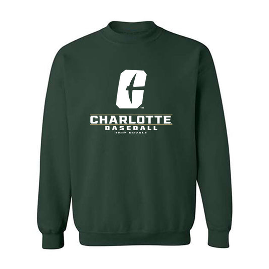 UNC Charlotte - NCAA Baseball : Trip DoVale - Classic Fashion Shersey Crewneck Sweatshirt-0