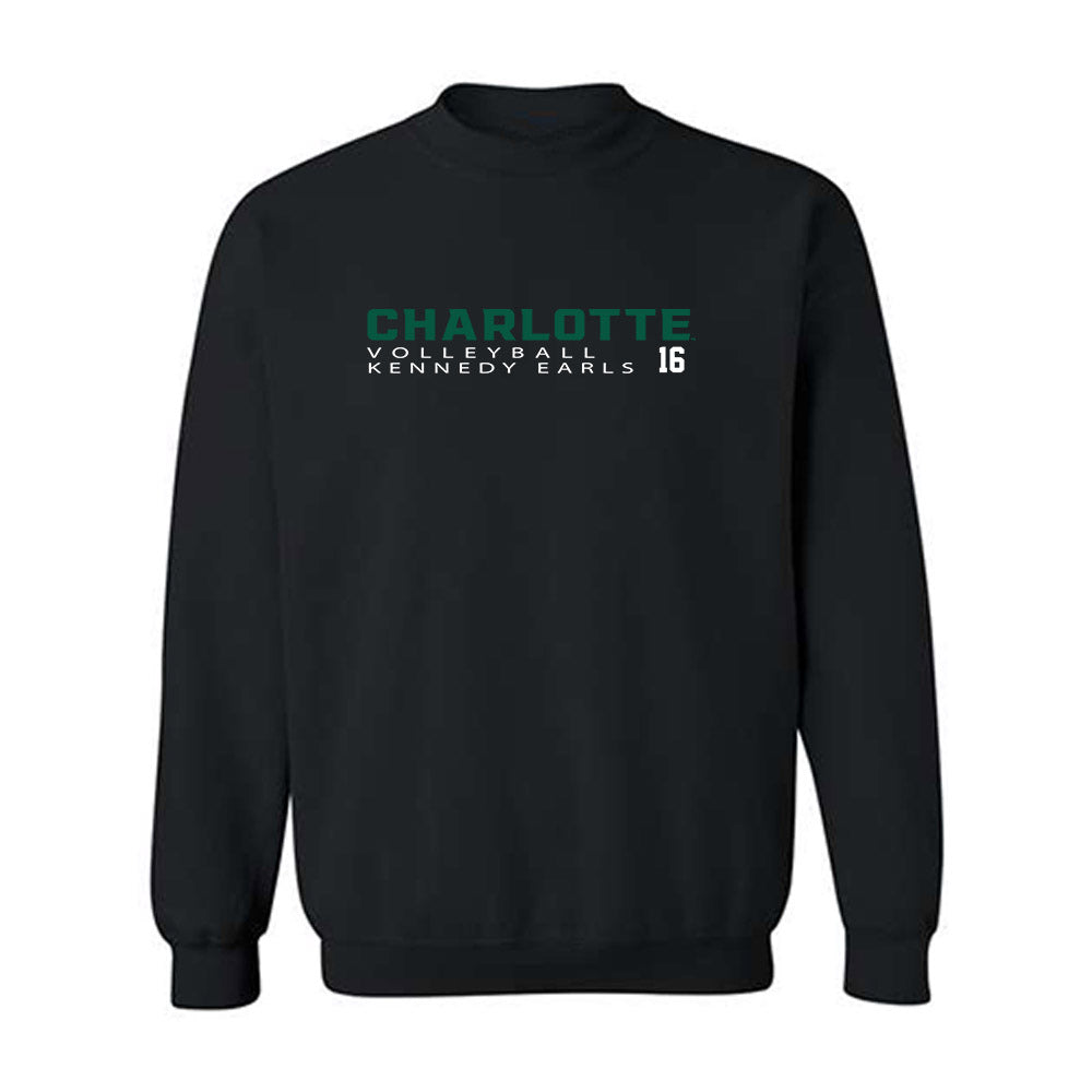 UNC Charlotte - NCAA Women's Volleyball : Kennedy Earls - Classic Fashion Shersey Crewneck Sweatshirt-0
