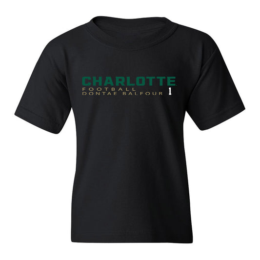 UNC Charlotte - NCAA Football : Dontae Balfour - Youth T-Shirt Classic Fashion Shersey