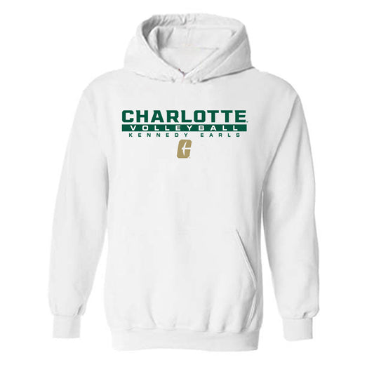 UNC Charlotte - NCAA Women's Volleyball : Kennedy Earls - Classic Fashion Shersey Hooded Sweatshirt-0