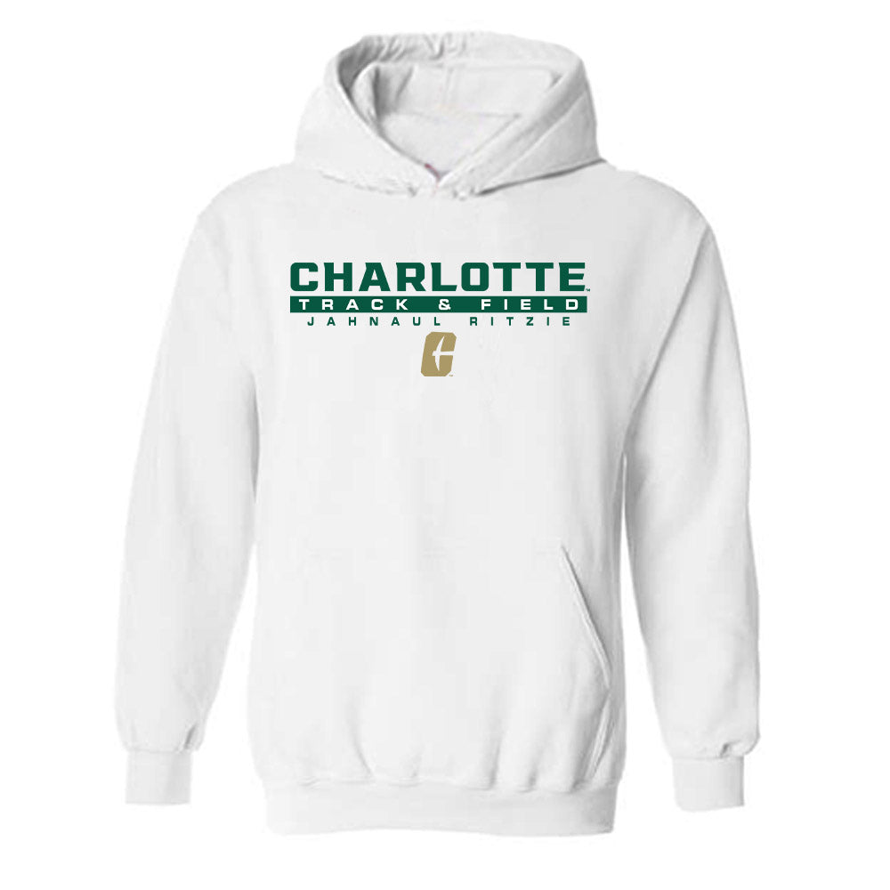 UNC Charlotte - NCAA Men's Track & Field : Jahnaul Ritzie - Classic Fashion Shersey Hooded Sweatshirt