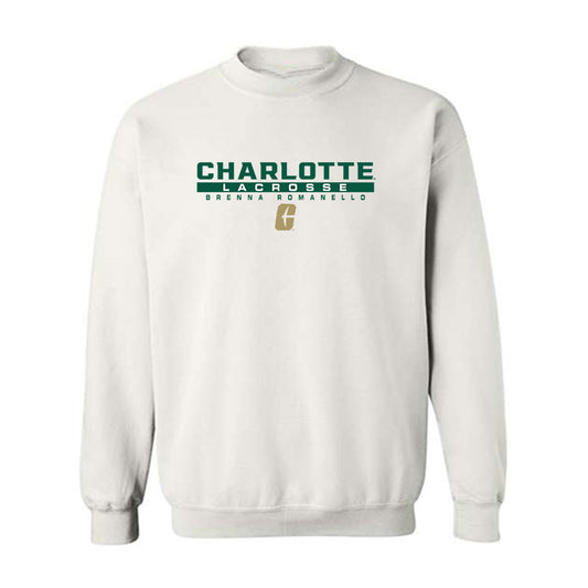 UNC Charlotte - NCAA Women's Lacrosse : Brenna Romanello - Classic Fashion Shersey Crewneck Sweatshirt-0