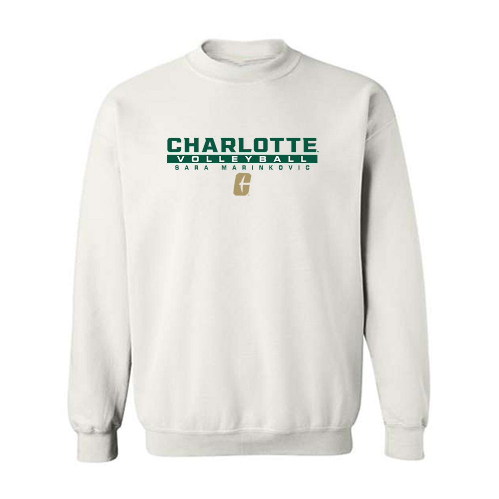 UNC Charlotte - NCAA Women's Volleyball : Sara Marinkovic - Classic Fashion Shersey Crewneck Sweatshirt-0