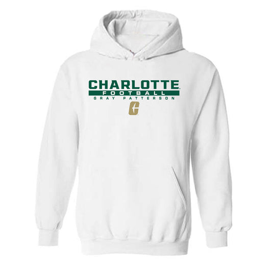 UNC Charlotte - NCAA Football : Gray Patterson - Classic Fashion Shersey Hooded Sweatshirt-0