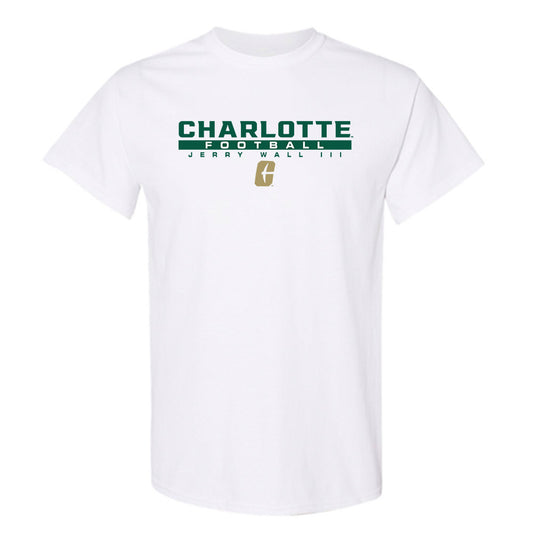 UNC Charlotte - NCAA Football : Jerry Wall III - Classic Fashion Shersey T-Shirt-0