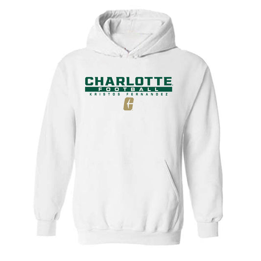 UNC Charlotte - NCAA Football : Kristos Fernandez - Classic Fashion Shersey Hooded Sweatshirt-0