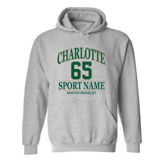 UNC Charlotte - NCAA Football : Boston Brinkley - Classic Fashion Shersey Hooded Sweatshirt