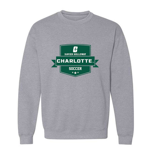 UNC Charlotte - NCAA Men's Soccer : Xavier Holloway - Classic Fashion Shersey Crewneck Sweatshirt-0