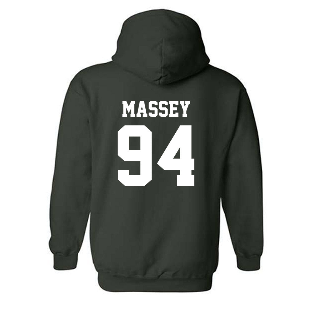 UNC Charlotte - NCAA Football : Takeo Massey - Classic Shersey Hooded Sweatshirt-1
