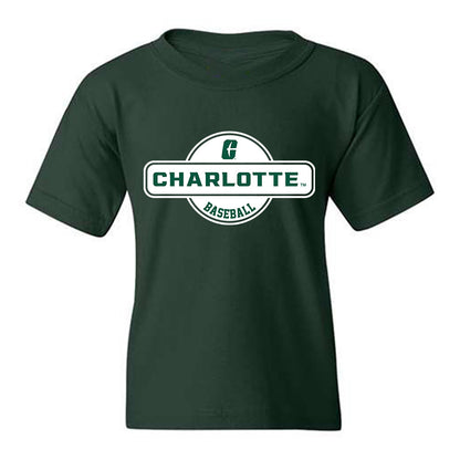 UNC Charlotte - NCAA Baseball : AJ Camp - Classic Shersey Youth T-Shirt-0