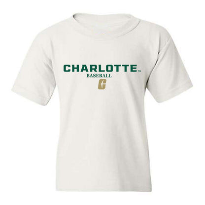 UNC Charlotte - NCAA Baseball : Drew Munn - Classic Shersey Youth T-Shirt-0
